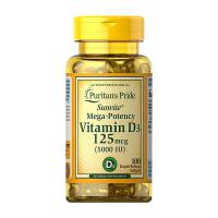 Viên uống bổ sung Vitamin D3 125mcg Puritans Pride...