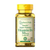 Viên uống Puritan’s Pride Vitamin D3 50mcg (2000IU...