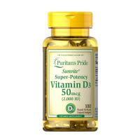 Viên uống Puritan’s Pride Vitamin D3 50mcg (2000IU) của Mỹ