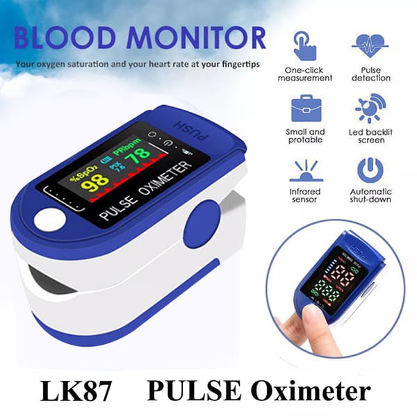 oxy trong máu Pulse Oximeter LK87 ...