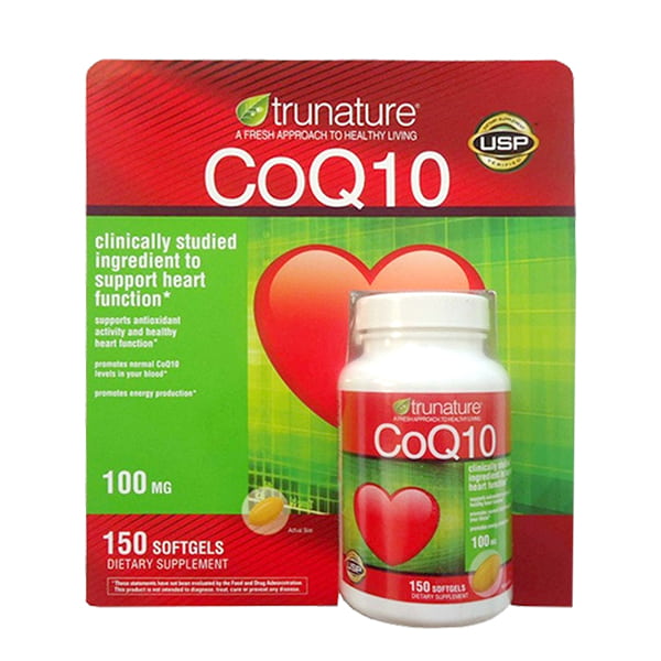 Trunature CoQ10 100mg 150 Viên - Hỗ Trợ Tim Mạch, Giảm Huyết Áp