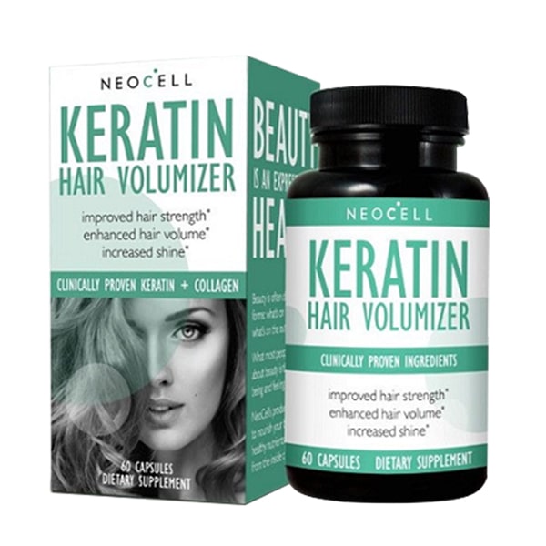 NeoCell Collagen Keratin Hair Volumizer Hộp 60 Viên Của Mỹ