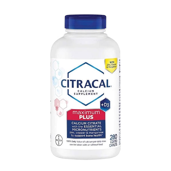 Viên uống bổ sung canxi Citracal Calcium Maximum Plus 280 viên