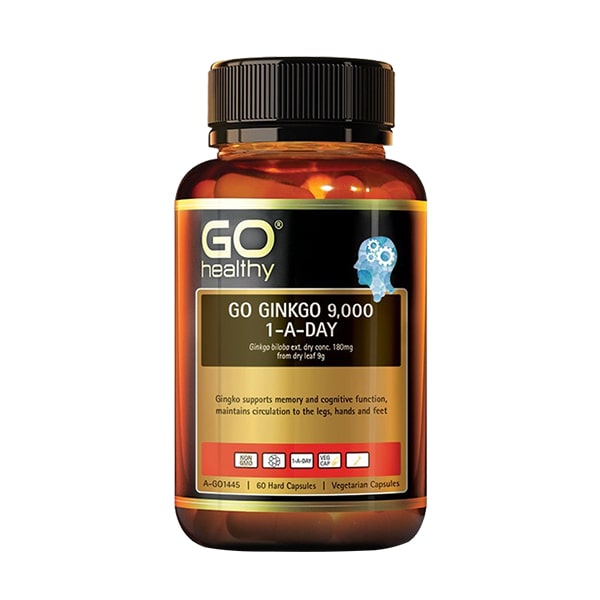 Viên uống bổ não Go Ginkgo 9000 Go Healthy hộp 60 viên 