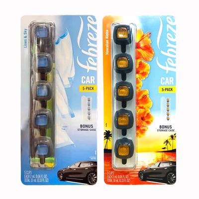 Set 5 lọ nước hoa xe hơi Car Febreze 5 x 2ml nhập từ Mỹ