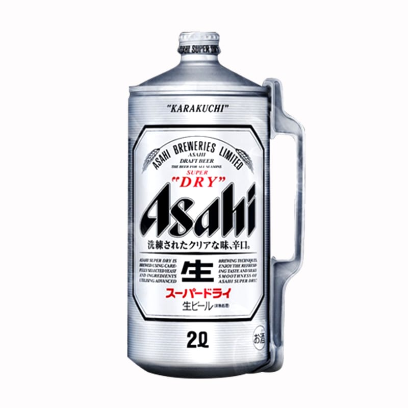 Bia ASAHI SUPER DRY 2 lít của Nhật Bản