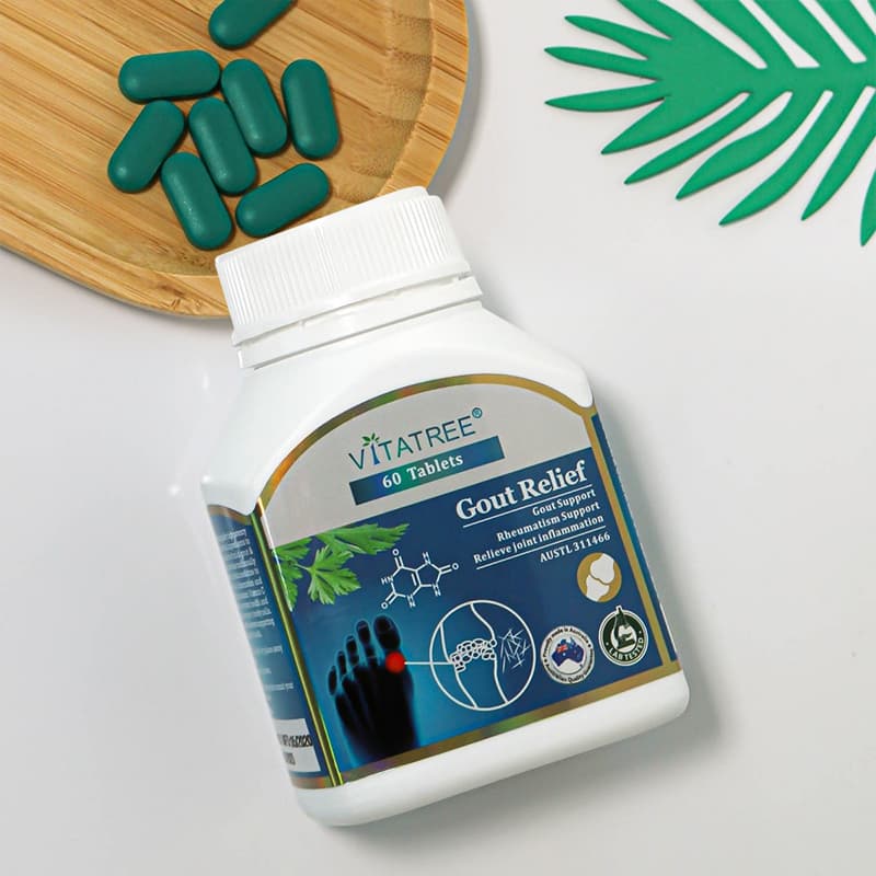 Viên uống hỗ trợ trị gout Vitatree Gout Relief 60 viên của Úc