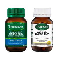 Viên tuần hoàn máu não Thompson’s Ginkgo 6000mg 60 viên