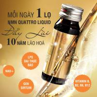 Nước uống NMN Quattro Liquid 15000 Nhật Bản - Hộp 10 chai