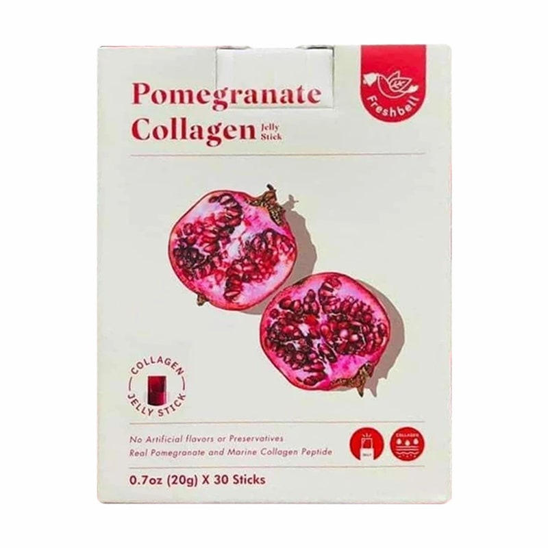Thạch lựu Pomegranate Collagen Jelly Stick 30 x 20g của Mỹ