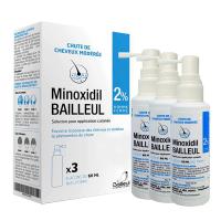 Set 3 chai xịt mọc tóc Minoxidil Bailleul 2% của Pháp