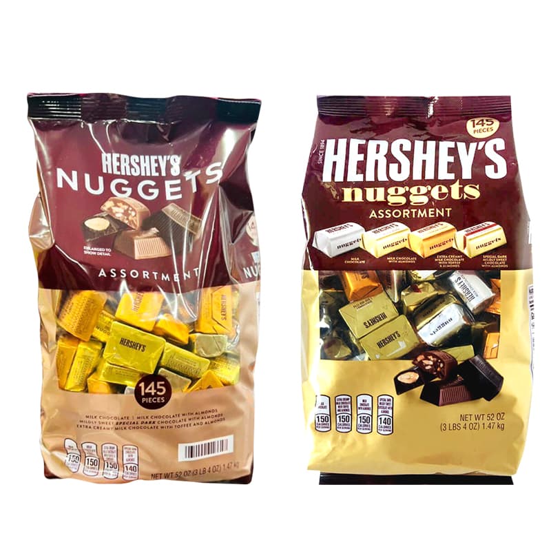 Kẹo socola Hershey&#39;s Nuggets Assortment 1.47kg 145 viên Mỹ
