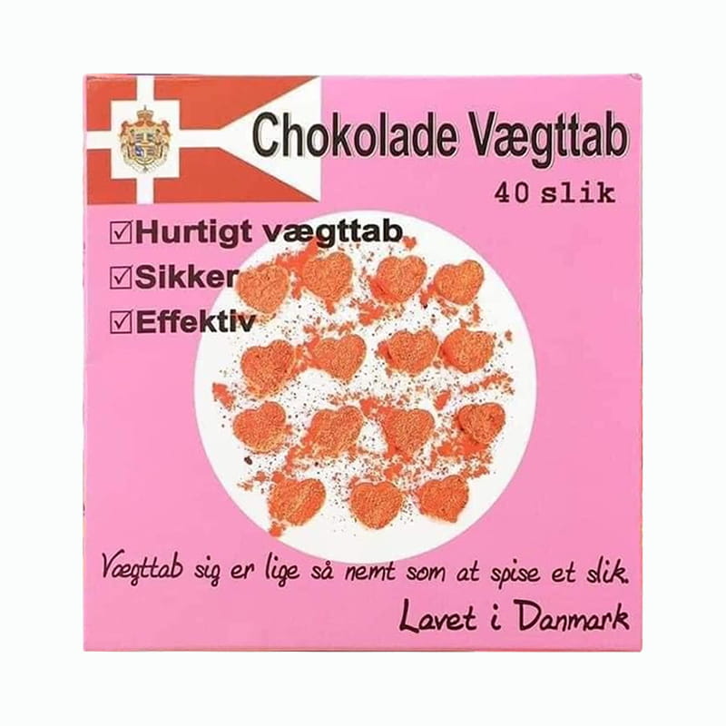 Kẹo socola giảm cân Chokolade Vaegttab Đan Mạch 40 viên