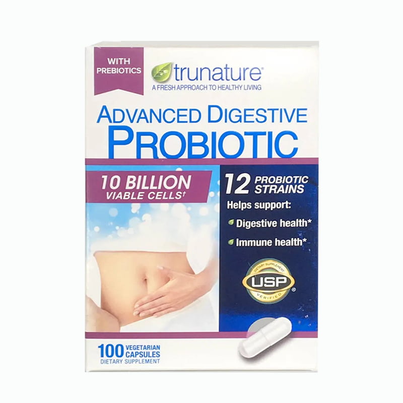 Viên uống lợi khuẩn Probiotic Trunature 100 viên của Mỹ