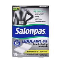 Miếng dán giảm đau Salonpas Lidocaine 4%, 15 miếng