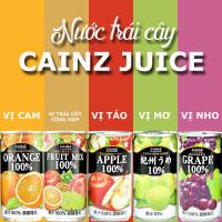 Nước trái cây Cainz Juice 100% của Nhật Bản thùng 30 lon 