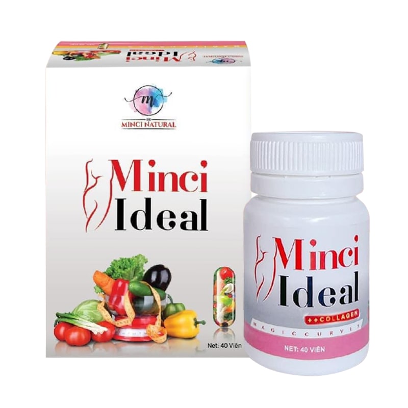 Viên uống giảm cân Minci Ideal hộp 40 viên từ thảo mộc