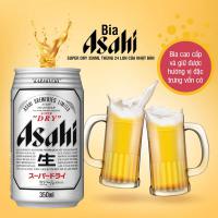 Bia ASAHI SUPER DRY 350ml thùng 24 lon của Nhật Bản, giá tốt