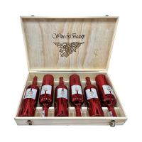 Set 6 chai rượu vang 1933 hộp gỗ Wine & Beauty của...