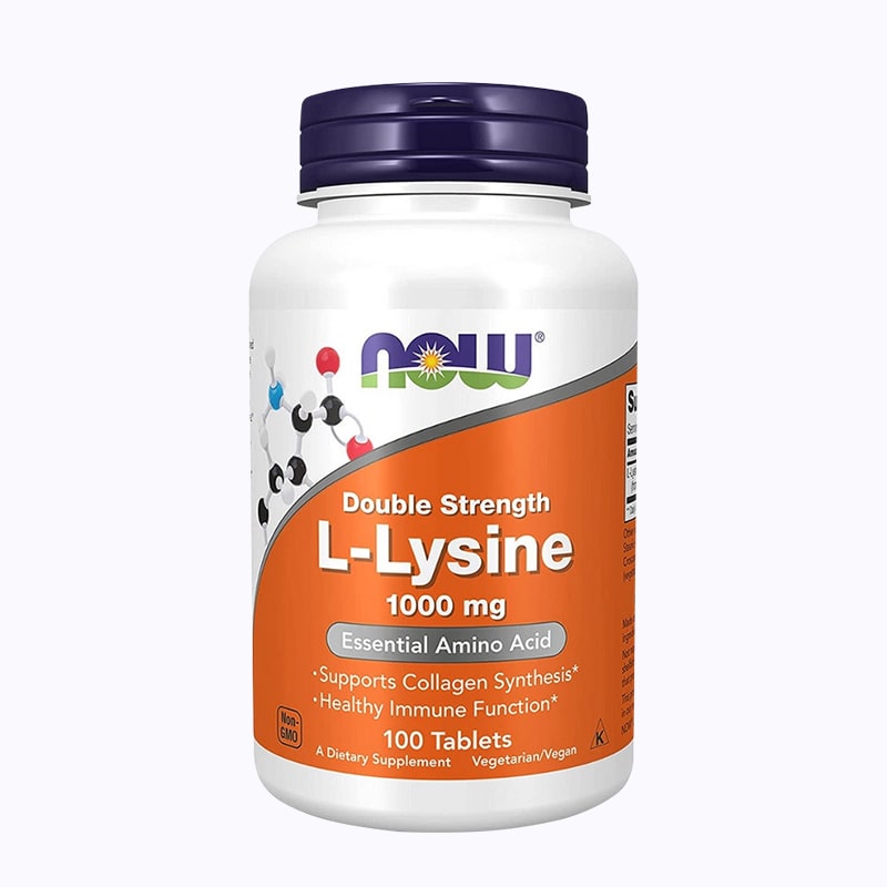 Viên uống L-Lysine 1000mg Now 100 viên của Mỹ