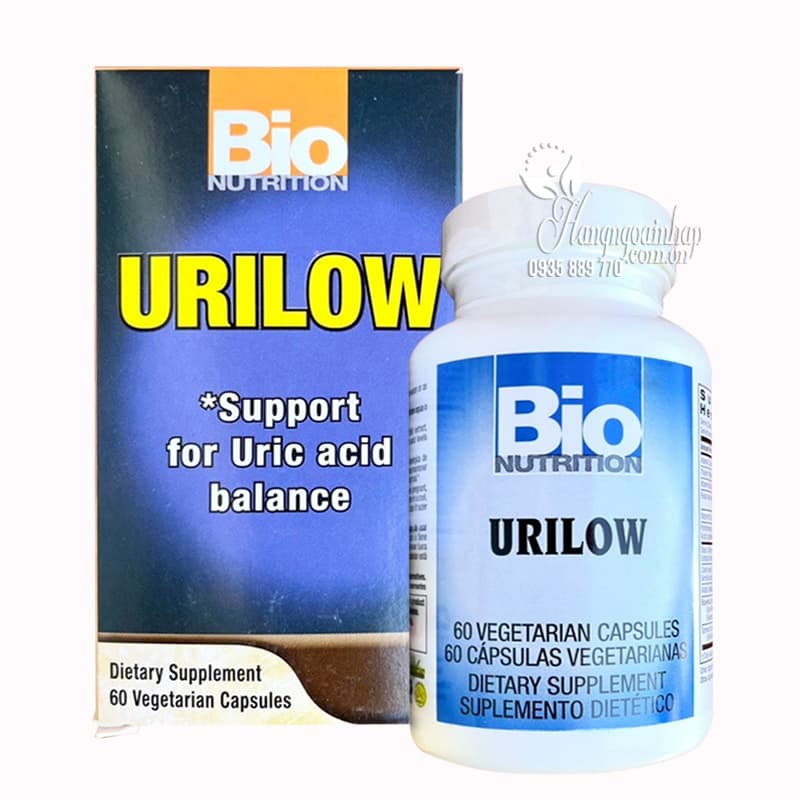 Viên uống hỗ trợ bệnh gout Urilow Bio Nutrition của Mỹ