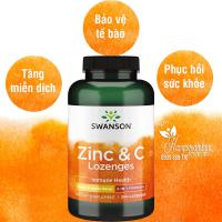 Viên ngậm Swanson Zinc & C Lozenges 200 viên của Mỹ