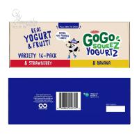 Sữa chua trái cây Go Go Squeez Yogurtz túi 85g của Mỹ