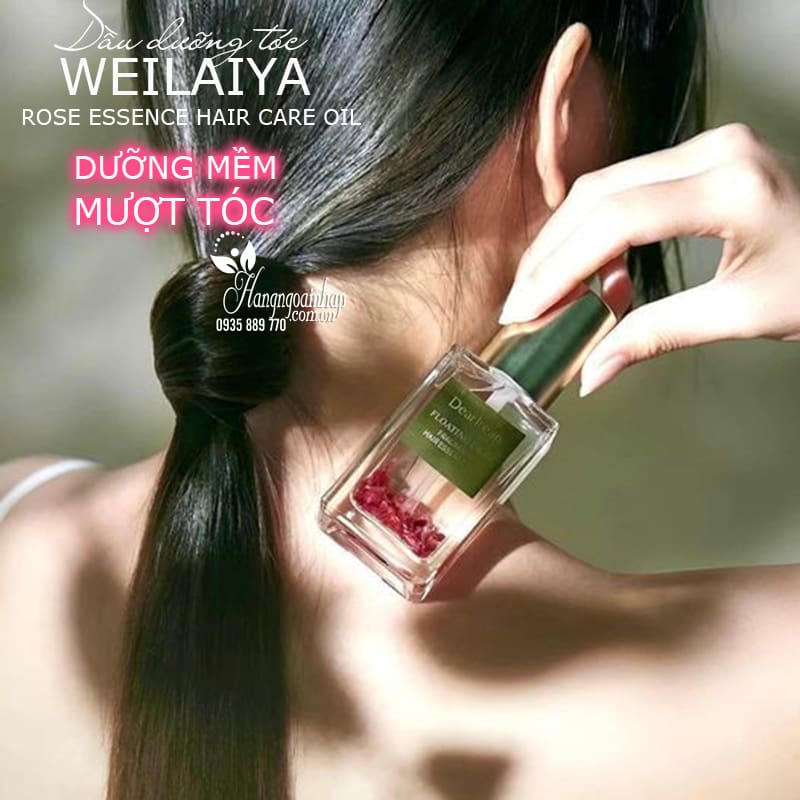 Dầu dưỡng tóc Weilaiya Rose Essence Hair Care Oil 40ml