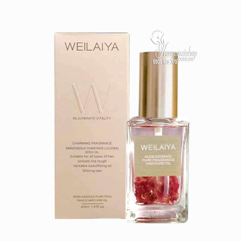 Dầu dưỡng tóc Weilaiya Rose Essence Hair Care Oil 40ml 