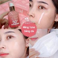 Serum chống nắng Lovelycc Pink Tone Up Sun Serum 50+ 