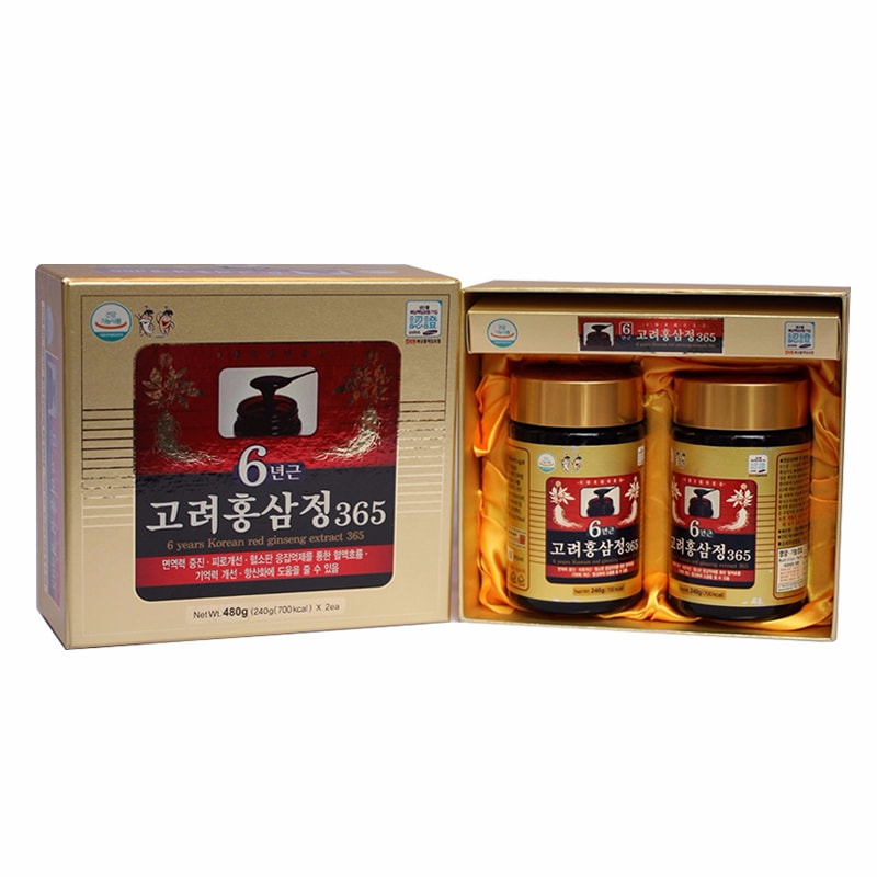 Cao hồng sâm 365 Hàn Quốc 6 năm tuổi Hộp 240g x 2 lọ