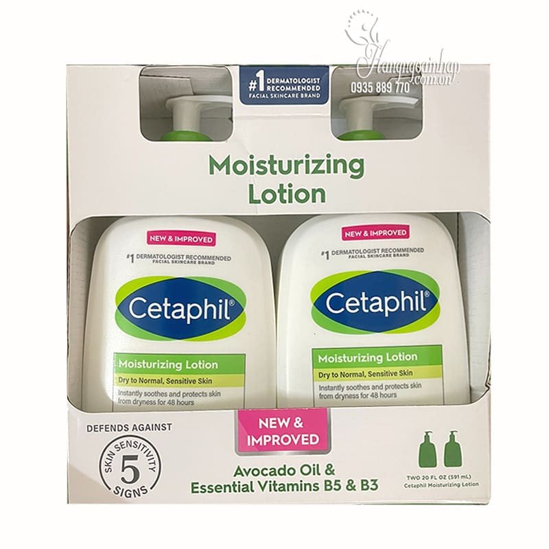 Set 2 chai sữa dưỡng thể Cetaphil Moisturizing Lotion của Mỹ