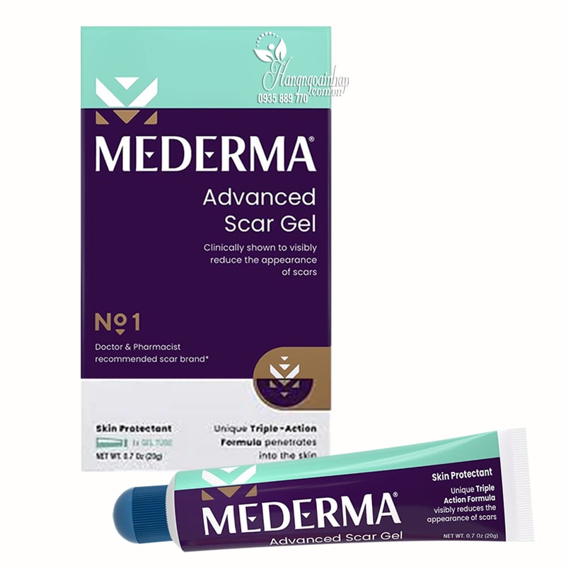 Kem làm mờ sẹo Mederma Advanced Scar Gel 20g của Mỹ