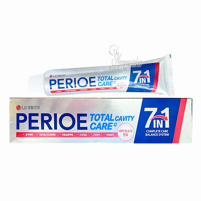 Kem đánh răng 7 in 1 Perioe Total Care Cavity Hàn Quốc 180g