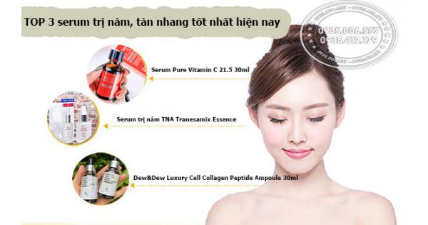 TOP 4 serum trị nám, tàn nhang tốt nhất hiện nay