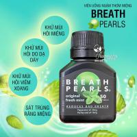 Viên uống ngậm thơm miệng Breath pearls hộp 50 viên của Úc