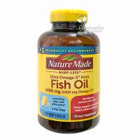 Dầu cá Burp Less Fish Oil 1400mg Nature Made của M...