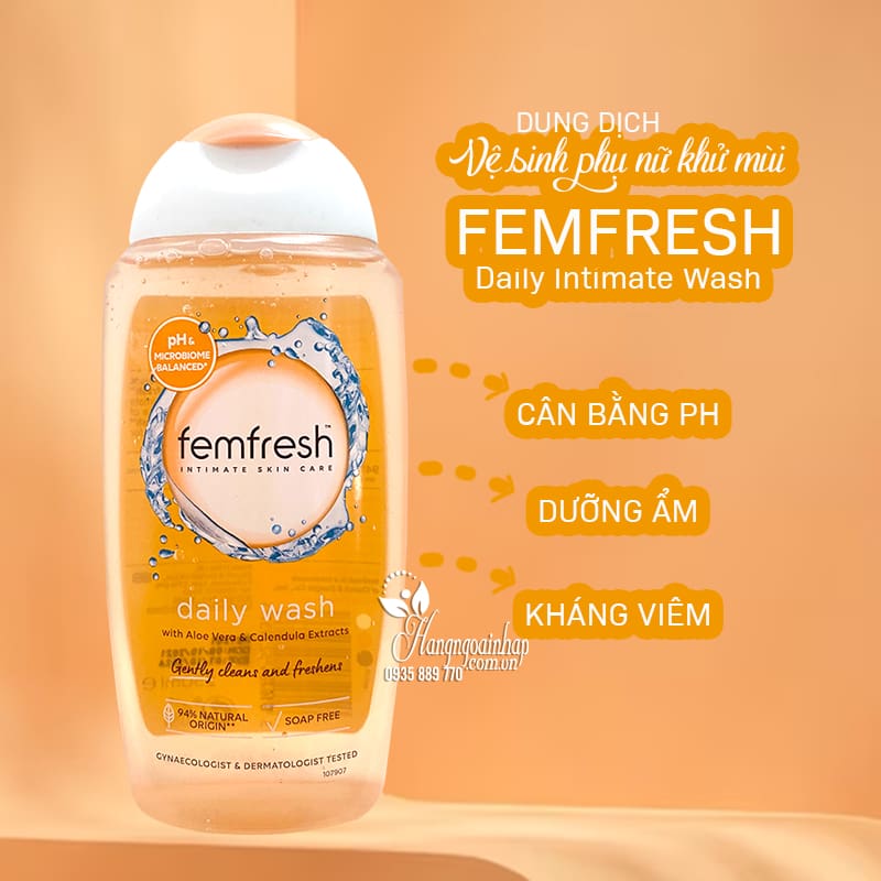 Dung dch v sinh ph n kh mi Femfresh Daily Intimate Wash 250ml