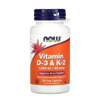 Vitamin D3 K2 Now 120 viên của Mỹ hỗ trợ xương chắ...