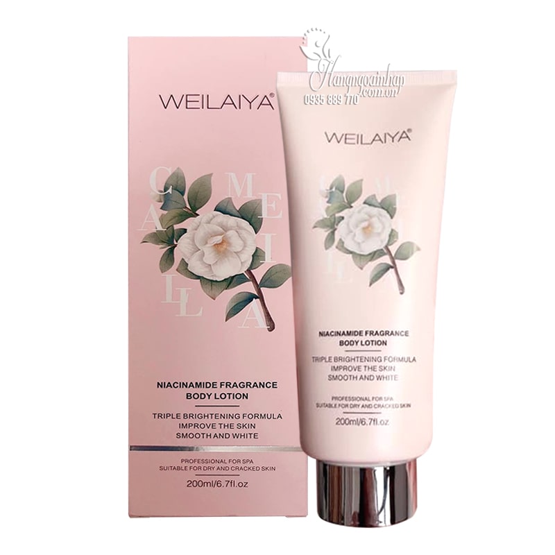 Dưỡng thể hoa trà Weilaiya Niacinamide Body Lotion 200ml