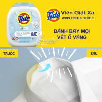 Viên giặt xả Tide Pods Free & Gentle của Mỹ cho da nhạy cảm