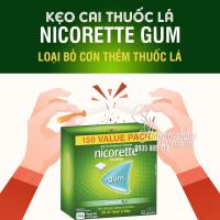 Kẹo cai thuốc lá Nicorette Gum 2mg 150 viên của Úc