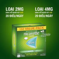 Kẹo cai thuốc lá Nicorette Gum 2mg 150 viên của Úc