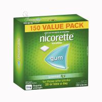 Kẹo cai thuốc lá Nicorette Gum 2mg 150 viên của Úc
