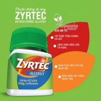 Thuốc chống dị ứng Zyrtec Antihistamine Allergy 10mg Mỹ 