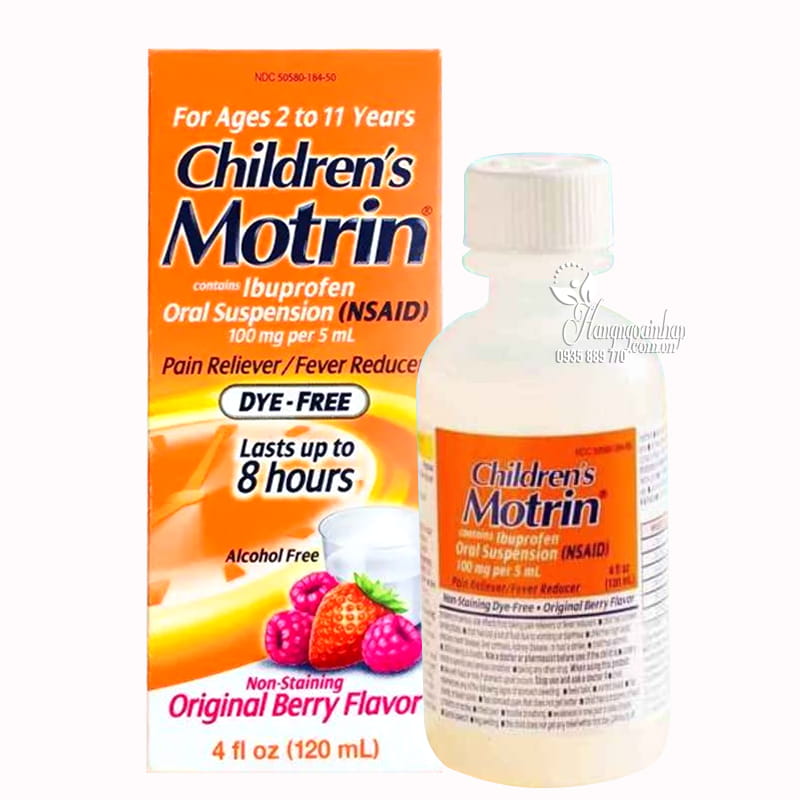 Siro hạ sốt giảm đau Children’s Motrin cho bé 2-11 tuổi