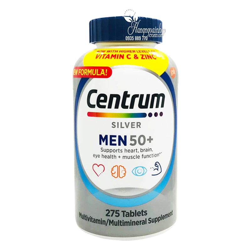 Centrum Silver Ultra Mens 50+ 275 Viên Của Mỹ