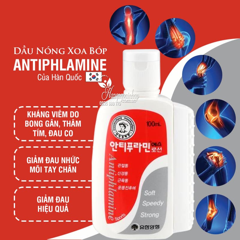 DẦU XOA BÓP ANTIPHLAMINE GIẢM ĐAU XƯƠNG KHỚP TIN DÙNG LÂU NĂM