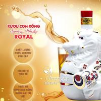 Rượu con rồng Suntory Whisky Royal của Nhật Bản chai 600ml