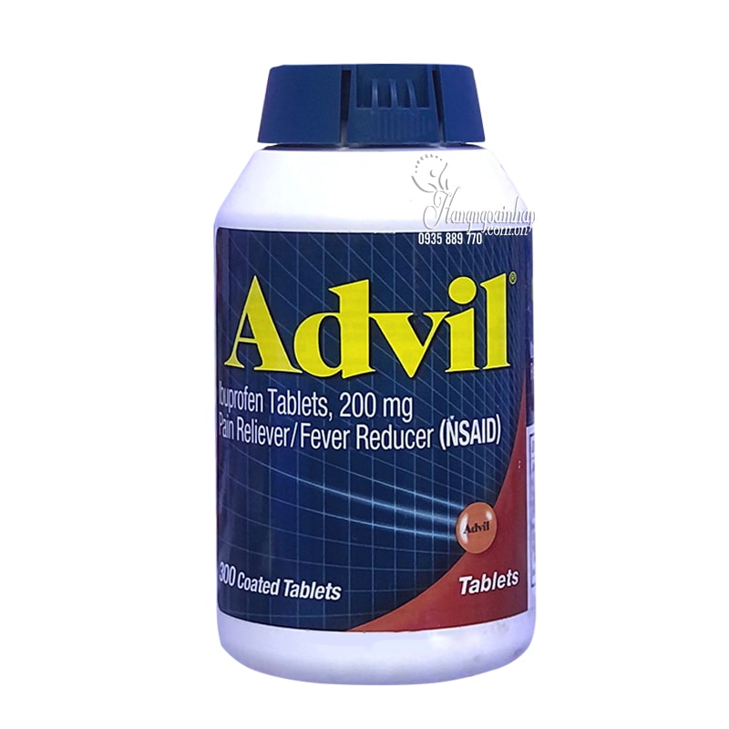 Thuốc giảm đau hạ sốt Advil của Mỹ hộp 300 viên